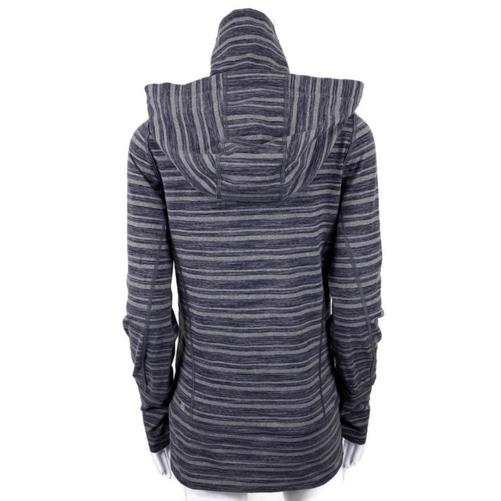 Lululemon Stride Jacket Black Stripes Galore sz 6 - Picture 6 of 8
